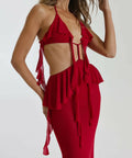 Natalie Rolt Ariel Gown Cherry - 8 / Red - Dresses