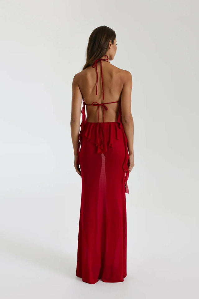 Natalie Rolt Ariel Gown Cherry - 8 / Red - Dresses