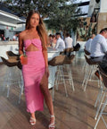 Natalie Rolt Aston Midi Dress - 6 / Pink - Dresses