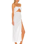 Natalie Rolt Aston Midi Dress - 6 / White - Dresses