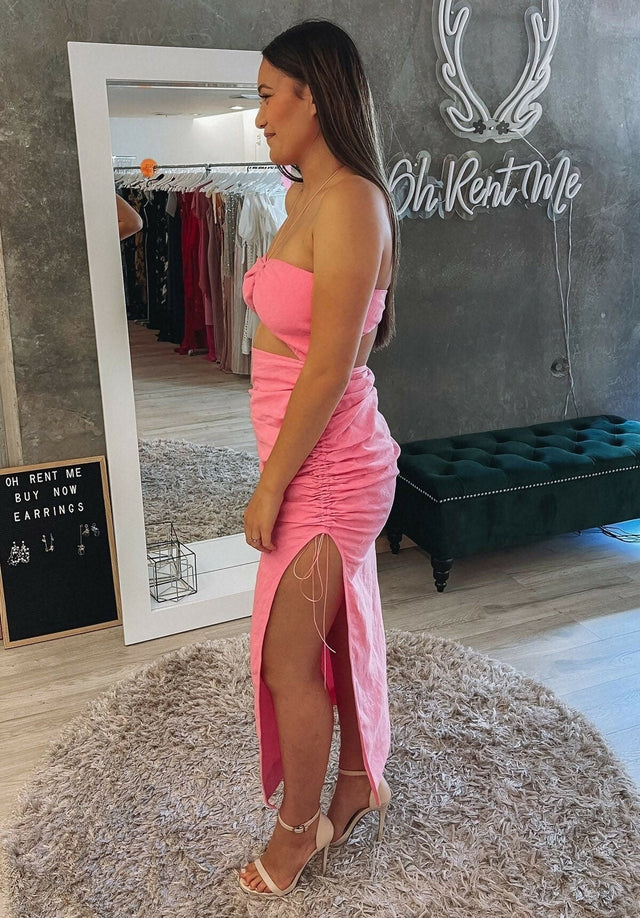 Natalie Rolt Aston Midi Pink - Dresses