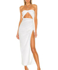 Natalie Rolt Aston Midi White - 6 / White - Dresses