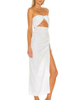 Natalie Rolt Aston Midi White - 6 / White - Dresses