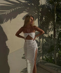 Natalie Rolt Aston Midi White - 6 / White - Dresses