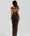 Natalie Rolt Aubrey Maxi Dress in Espresso - 6 / Brown - Dresses