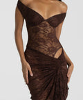 Natalie Rolt Aubrey Maxi Dress in Espresso - 6 / Brown - Dresses