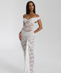 Natalie Rolt Aubrey Maxi Dress White - 8 / White - Dresses