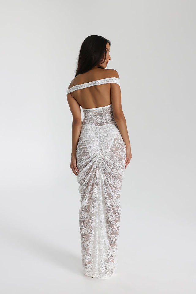 Natalie Rolt Aubrey Maxi Dress White - 8 / White - Dresses