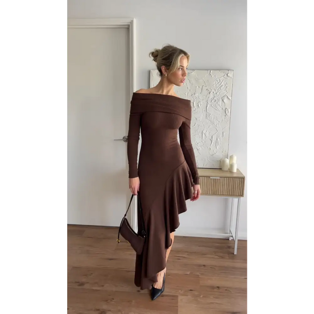 Natalie Rolt Bella Dress Brown Passion For Fashion