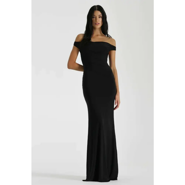 Natalie Rolt Black Bettina Gown - Dresses