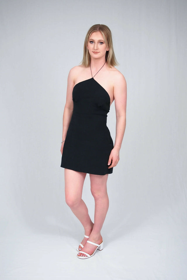 Natalie Rolt Black Poppy Mini Dress - 4 / Black - Dresses