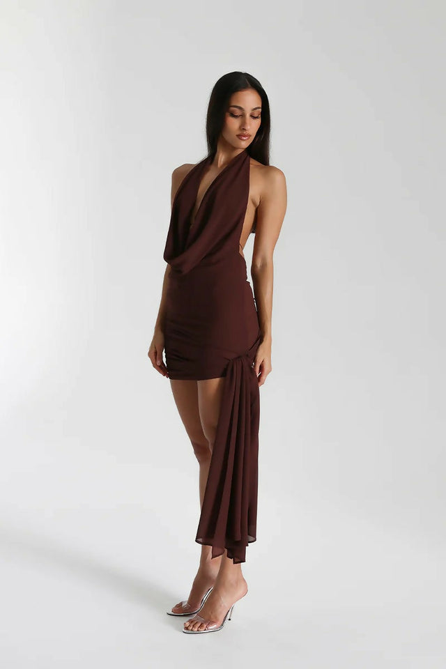 Natalie Rolt Brown Anastasia Dress - Dresses