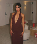 Natalie Rolt Brown Anastasia Dress - Dresses