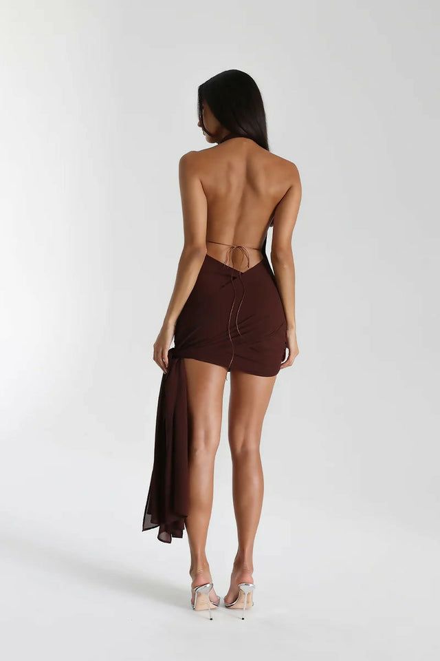 Natalie Rolt Brown Anastasia Dress - Dresses