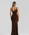 Natalie Rolt Cadence Gown Brown - Dresses