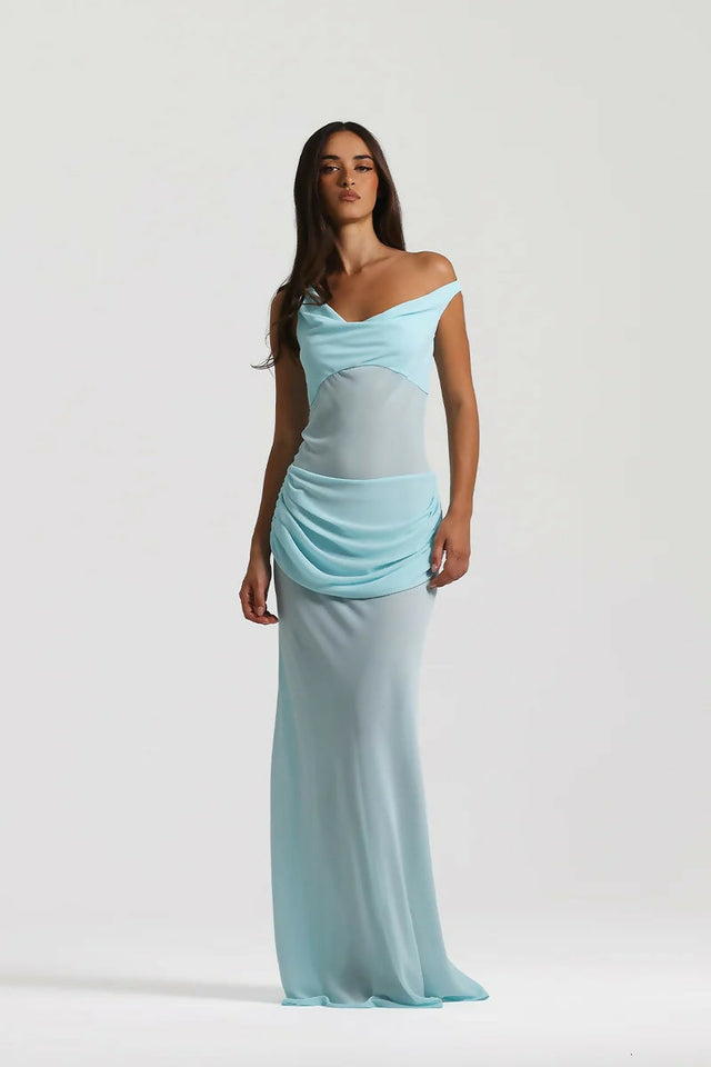 Natalie Rolt Cadence Gown in Baby Blue - Dresses
