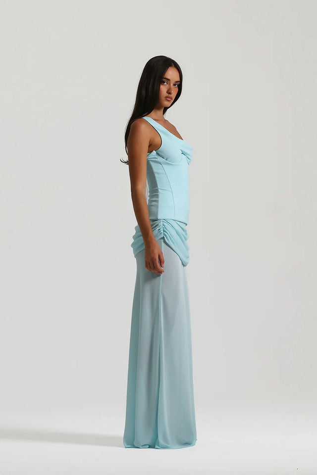 Natalie Rolt Cadence Gown in Baby Blue - Dresses