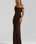 Natalie Rolt Cadene Gown Espresso Size 8 - 8 / Brown - Dresses