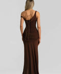 Natalie Rolt Cadene Gown Espresso Size 8 - 8 / Brown - Dresses