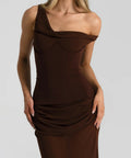 Natalie Rolt Candence Gown Espresso - Dresses