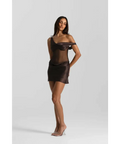 Natalie Rolt Elodie Mini Dress - Espresso - Dresses