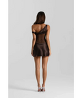 Natalie Rolt Elodie Mini Dress - Espresso - Dresses