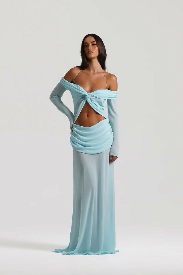 Natalie Rolt Emily Gown - 8 / Blue - Dresses