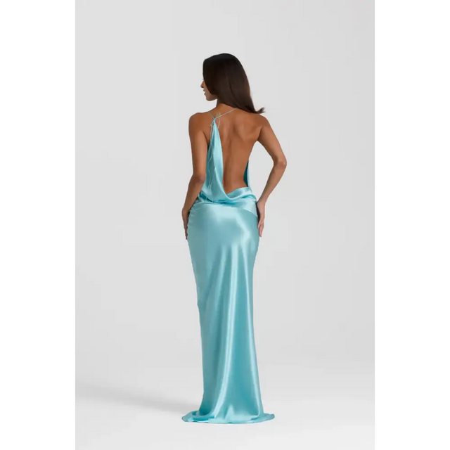 Natalie Rolt Gabi Gown - Aquamarine - 6 / Aquamarine - Dresses