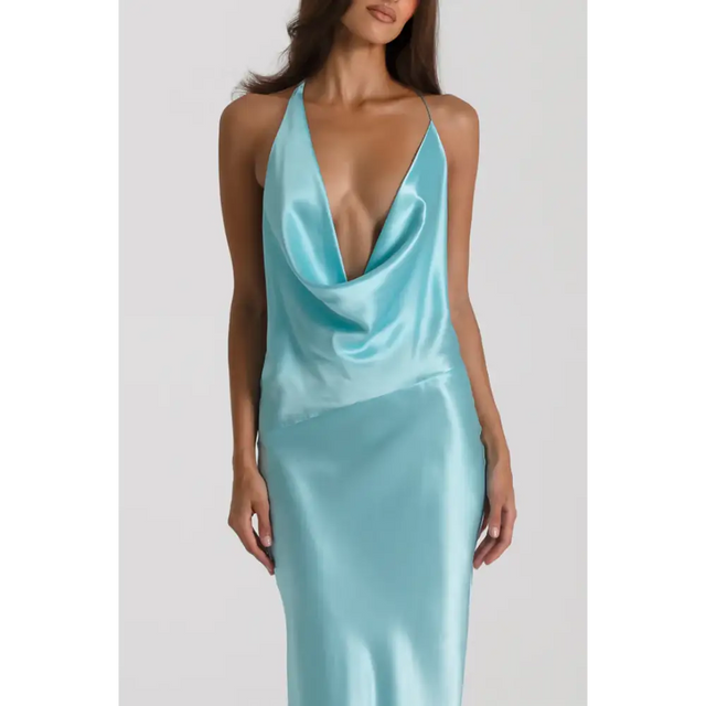 Natalie Rolt Gabi Gown - Aquamarine - 6 / Aquamarine - Dresses