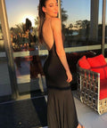 Natalie Rolt Gisele Gown in Black - 8 / Black - Dresses