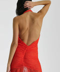 Natalie Rolt Hailey Midi Dress - 8 / Tangerine - Dresses