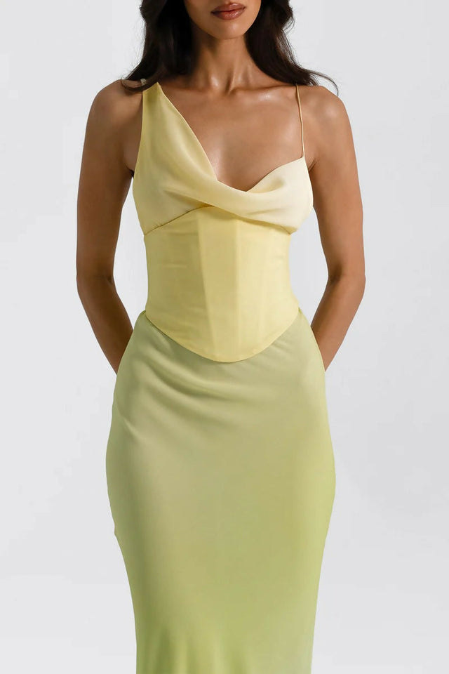 Natalie Rolt Hallie Gown Citrus Size 8 - 8 / Yellow - Dresses