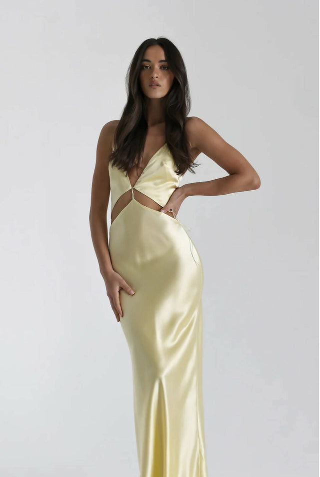 Natalie Rolt Iris Dress Lemon - Yellow / 8 - Dresses