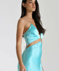 Natalie Rolt Iris Gown Turquoise Size 6 & 8 - Dresses