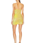 Natalie Rolt Josie Sequin Mini Dress - 8 / Yellow - Dresses