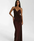 Natalie Rolt Magnolia Gown - 6 / Brown - Dresses