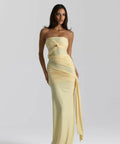 Natalie Rolt Miranda Gown in Lemon - 8 / Yellow - Dresses