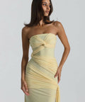 Natalie Rolt Miranda Gown in Lemon - 8 / Yellow - Dresses