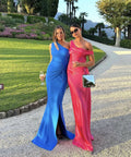 Natalie Rolt Monica Silk Gown in Neon Pink - 8 / Neon Pink - Dresses