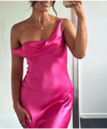 Natalie Rolt ‘Monika’ Fuchsia Satin Gown - 1 (XS) / Pink - Dresses