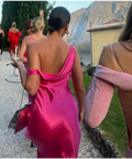 Natalie Rolt ‘Monika’ Fuchsia Satin Gown - 1 (XS) / Pink - Dresses