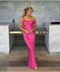 Natalie Rolt ‘Monika’ Fuchsia Satin Gown - 1 (XS) / Pink - Dresses