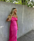 Natalie Rolt Monika Gown - 4 / Pink - Dresses