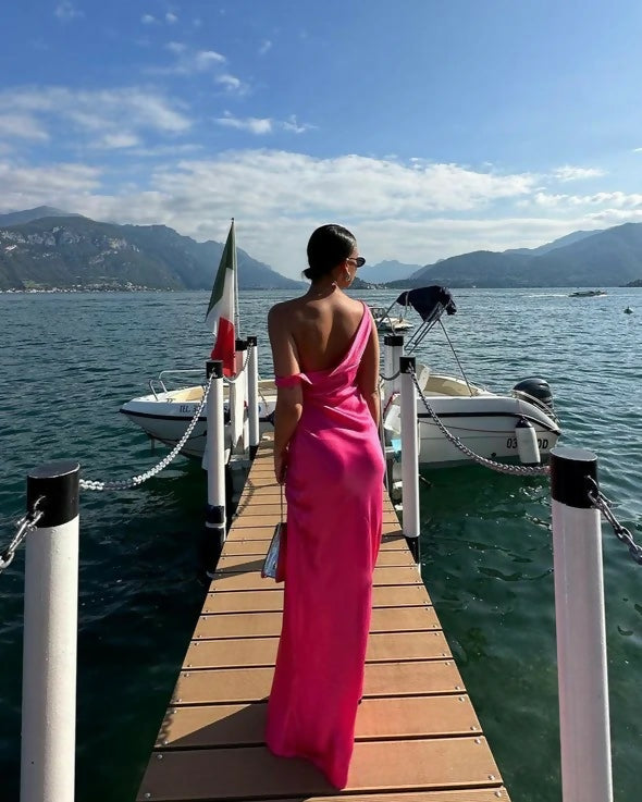 Natalie Rolt Monika Gown - 4 / Pink - Dresses