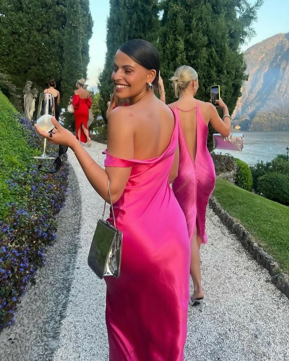 Natalie Rolt Monika Gown - 4 / Pink - Dresses