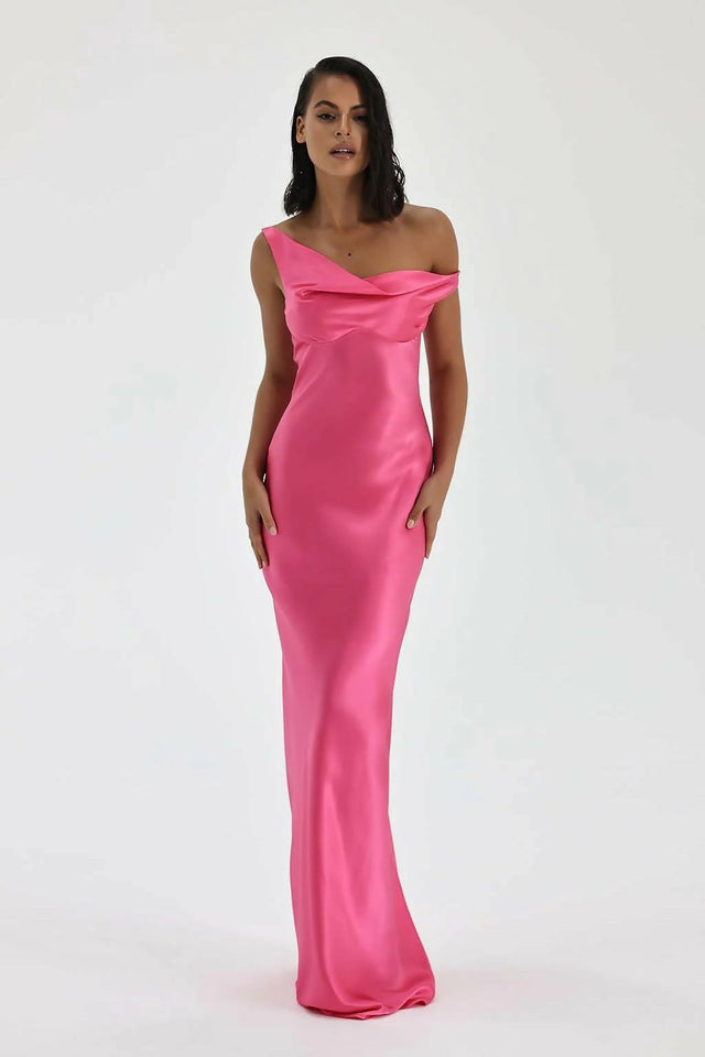 Natalie Rolt Monika Gown Hot Pink - 8 / Pink - Dresses