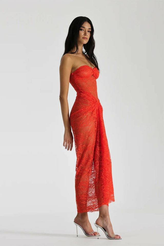Natalie Rolt Naomi Dress - 8 / Red - Dresses