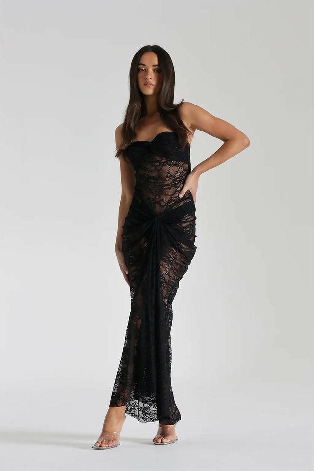 Natalie Rolt Naomi Midi Black - 8 / Black - Dresses