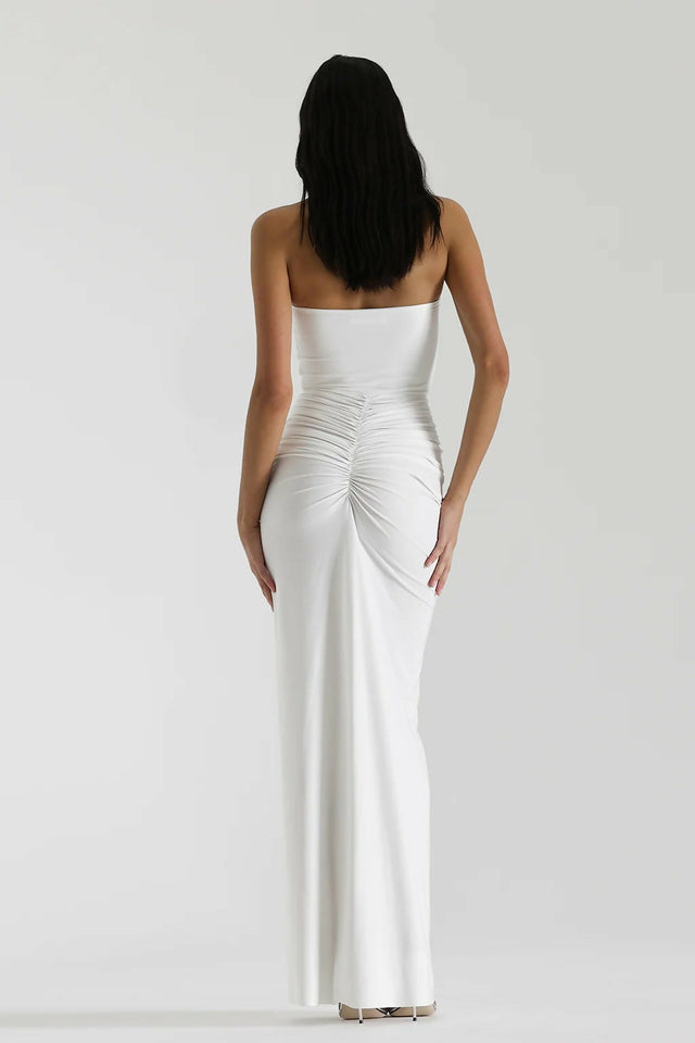 Natalie Rolt Shontae Maxi Gown White - Dresses