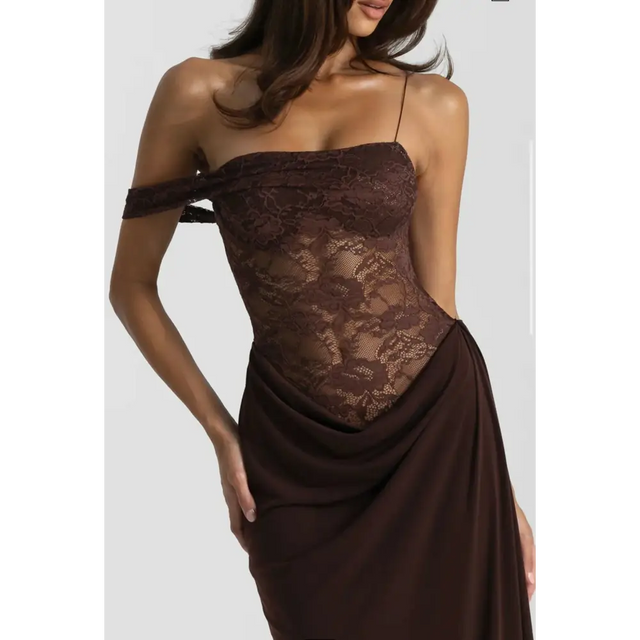 Natalie Rolt Sloane Dress - 8 / Brown - Dresses